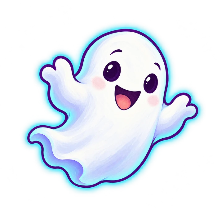 A friendly Halloween ghost